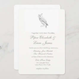 Owl Wedding Invitations Kaart