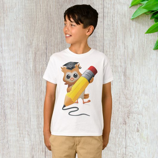 Owl Writing T-shirt