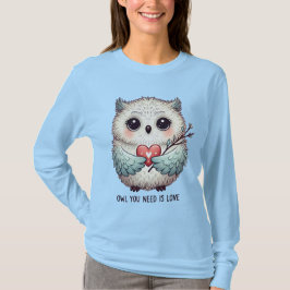 Owl You Need is Love T-Shirt Hoodie Baby Kinderen