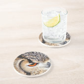 OWL ZANDSTEEN ONDERZETTER (Zijkant)