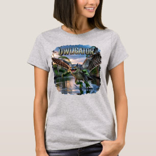 Owligator Fotografisch – Uil Alligator Grappig Eng T-shirt