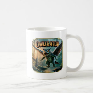 Owligator Illustratie – Uil Alligator Grappig Eng Koffiemok