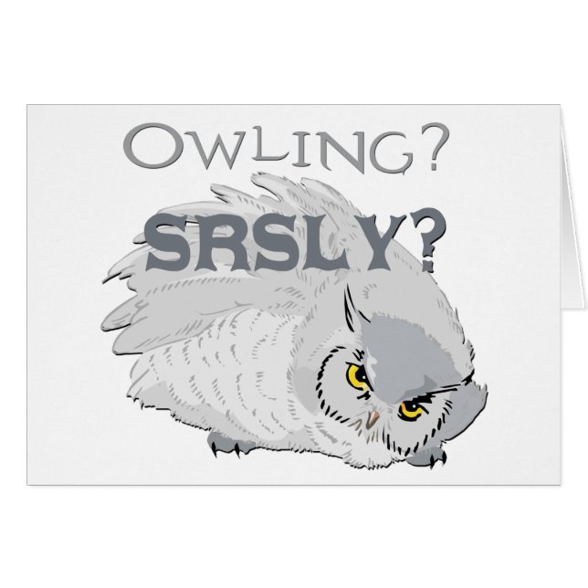 Owling serieus (Voorkant Horizontaal)