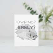 Owling serieus briefkaart (Staand voorkant)