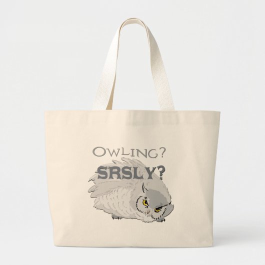 Owling serieus grote tote bag (Voorkant)