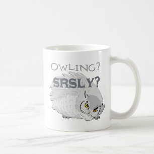 Owling serieus koffiemok