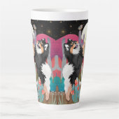 OWLS DE NUIT Lapphund finlandais Latte Mug (Devant)