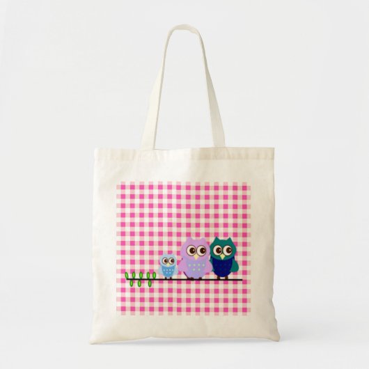 Owls Family Bag Tote Bag (Voorkant)