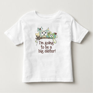 Owls Future Big Sister Kinder Shirts
