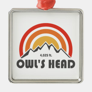 Owl's Head New Hampshire Metalen Ornament