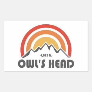 Owl's Head New Hampshire Rechthoekige Sticker