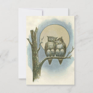 owls illustratie bedankkaart
