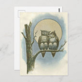  owls illustratie briefkaart (Voorkant / Achterkant)