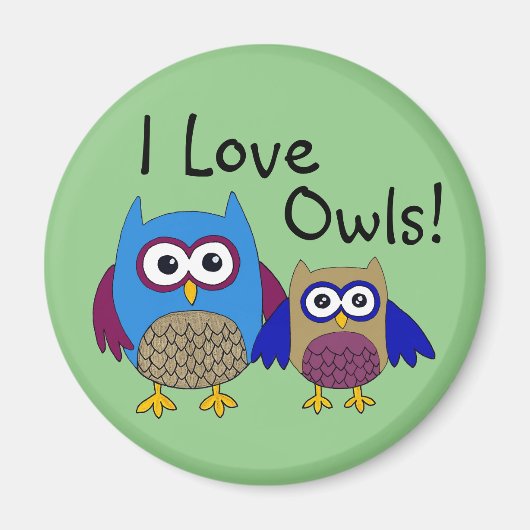 Owls magnet magneet (Voorkant)