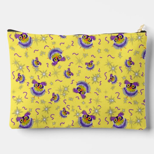 Owls patroon accessoire pouch etui (Achterkant)