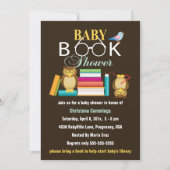 Owly Species Baby shower Invitation Kaart (Voorkant)