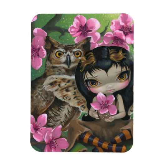 "Owlyn au printemps" Flex Magnet (Vertical)