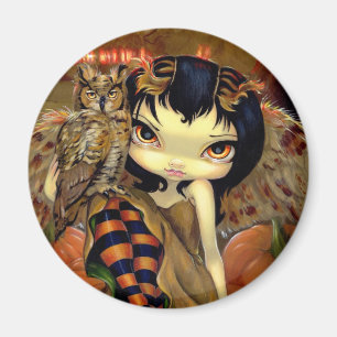 "Owlyn in Autumn" Magnet Magneet