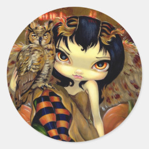 "Owlyn in Autumn" Sticker