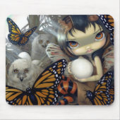 "Owlyn in the Nest" Mousepad Muismat (Voorkant)