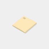 Own Name Modern Minimal Professional Plain Beige Post-it® Notes (Schuin)