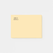 Own Name Modern Minimal Professional Plain Beige Post-it® Notes (Voorkant)