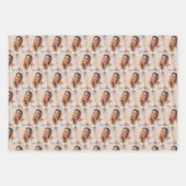 own photos pattern personalised family  inpakpapier vel (Voorkant)