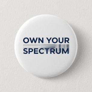 Own Your Spectrum – Maand van de Autisme Acceptati Ronde Button 5,7 Cm