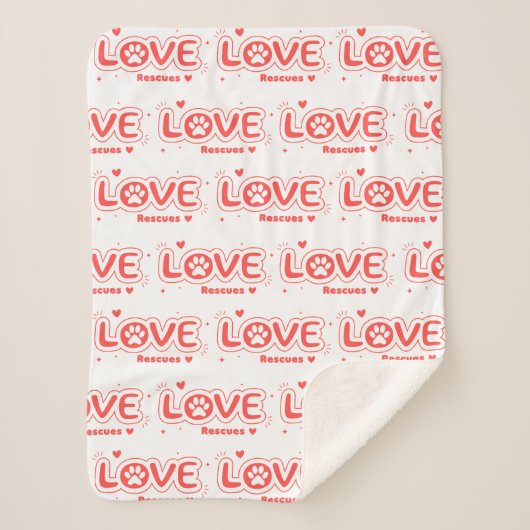 OWRAssist Love Rescues Sherpa Deken (Voorkant)