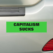 #OWS CAPITALISME SUCKS BUMPERSTICKER (Op auto)