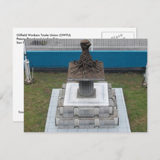 OWTU Fist, San Fernando, Briefkaart van Trinidad (Voorkant / Achterkant)