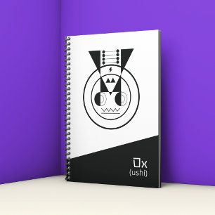 Ox géométrique Zodiac-Ushi Inspiré Design Japonais