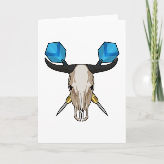 Ox in Darts met Dart Kaart (Voorkant)