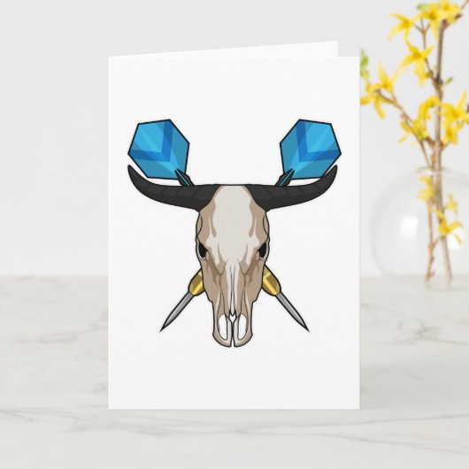 Ox in Darts met Dart Kaart (Gele Bloem)