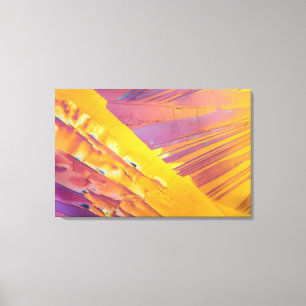 Oxaalzuurkristallen Canvas Afdruk