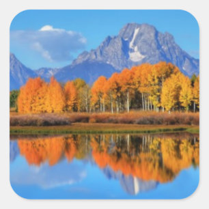 Oxbow Bend Sunrise Vierkante Sticker