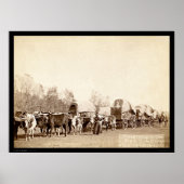 Oxen Freighting in the Black Hills SD 1887 Poster (Voorkant)