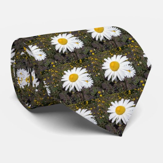 Oxeye Daisy 1 Stropdas (Opgerold)