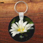 Oxeye Daisy Wildflower Sleutelhanger (Voorkant)