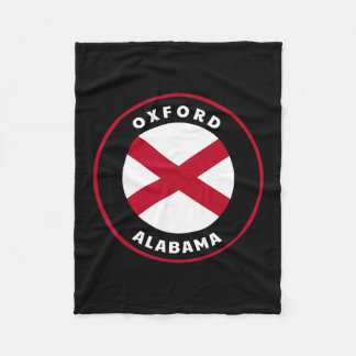 Oxford Alabama Al Staatsvlag Badge Vakantie  Fleece Deken