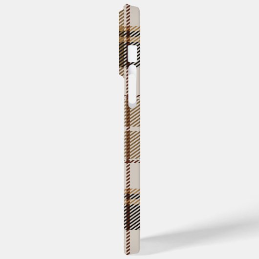 Oxford Black en Tan Plaid Case-Mate iPhone Case (Achterkant / Links)