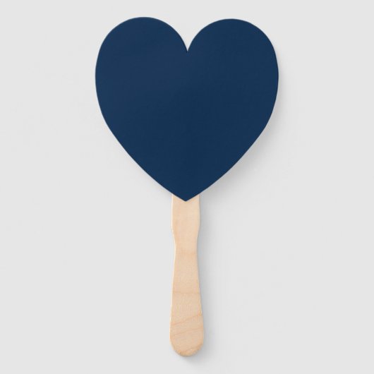 Oxford Blue Heart-Shaped Fans –  Handwaaier (Voorkant)