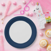 Oxford Blue Rim Paper Borden – Papieren Bordje (Feest)