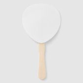 Oxford Blue & White Custom Teardrop Fans Handwaaier (Achterkant)