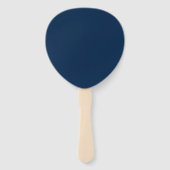 Oxford Blue & White Custom Teardrop Fans Handwaaier (Voorkant)