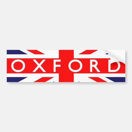 Oxford: Britse vlag Bumpersticker (Voorkant)