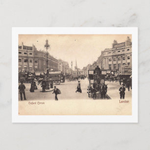Oxford Circus, Londen, Vintage van Engeland Briefkaart