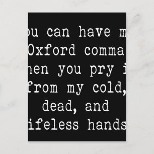 Oxford Comma Briefkaart