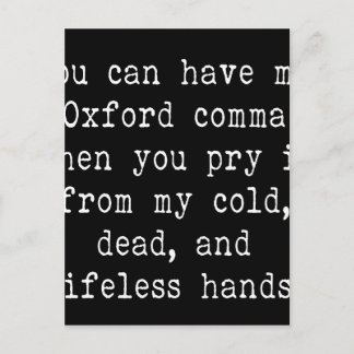 Oxford Comma Briefkaart