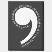 Oxford Comma Enthusiast Magneet (Voorkant)